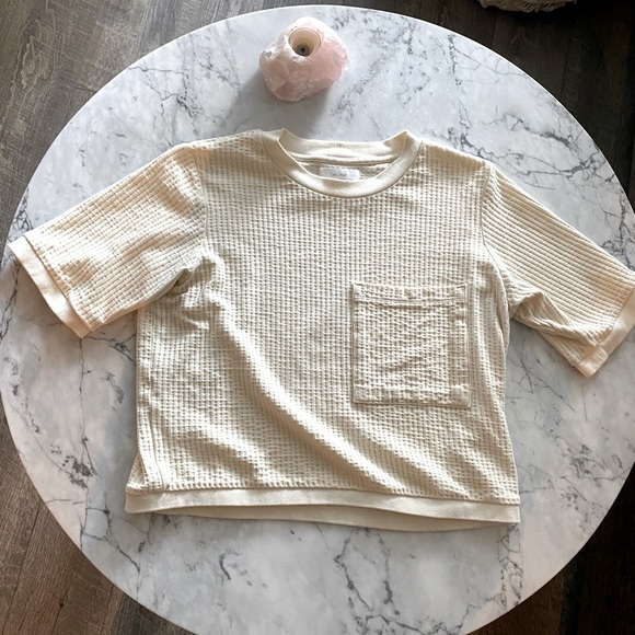 Oak + Fort waffle tee, Size Small - Picture 2 of 4